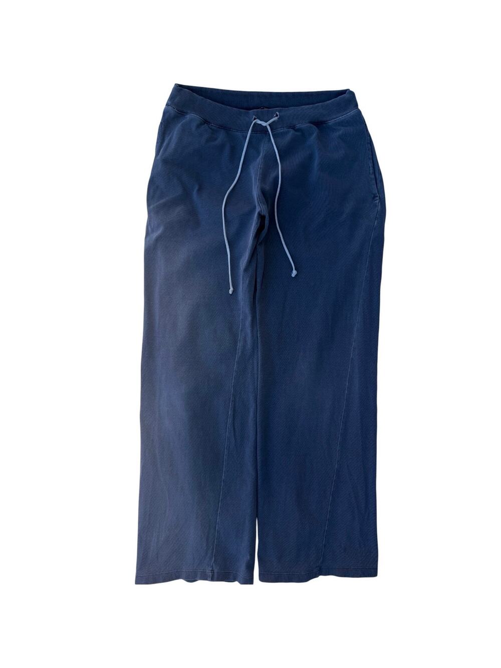 Brandy Melville Sweatpants Womens Blue Wide Leg Lounge Drawstring